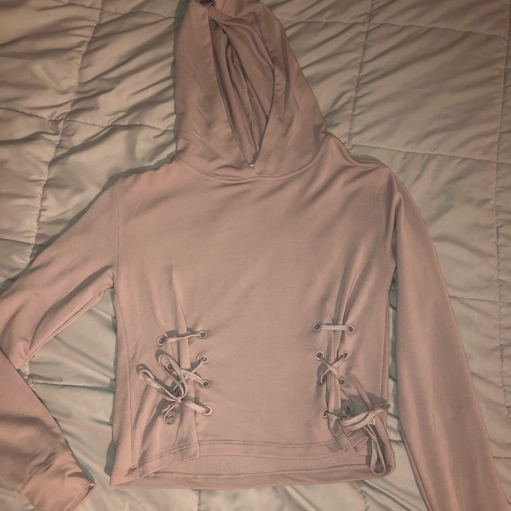 Mauve cropped sweater